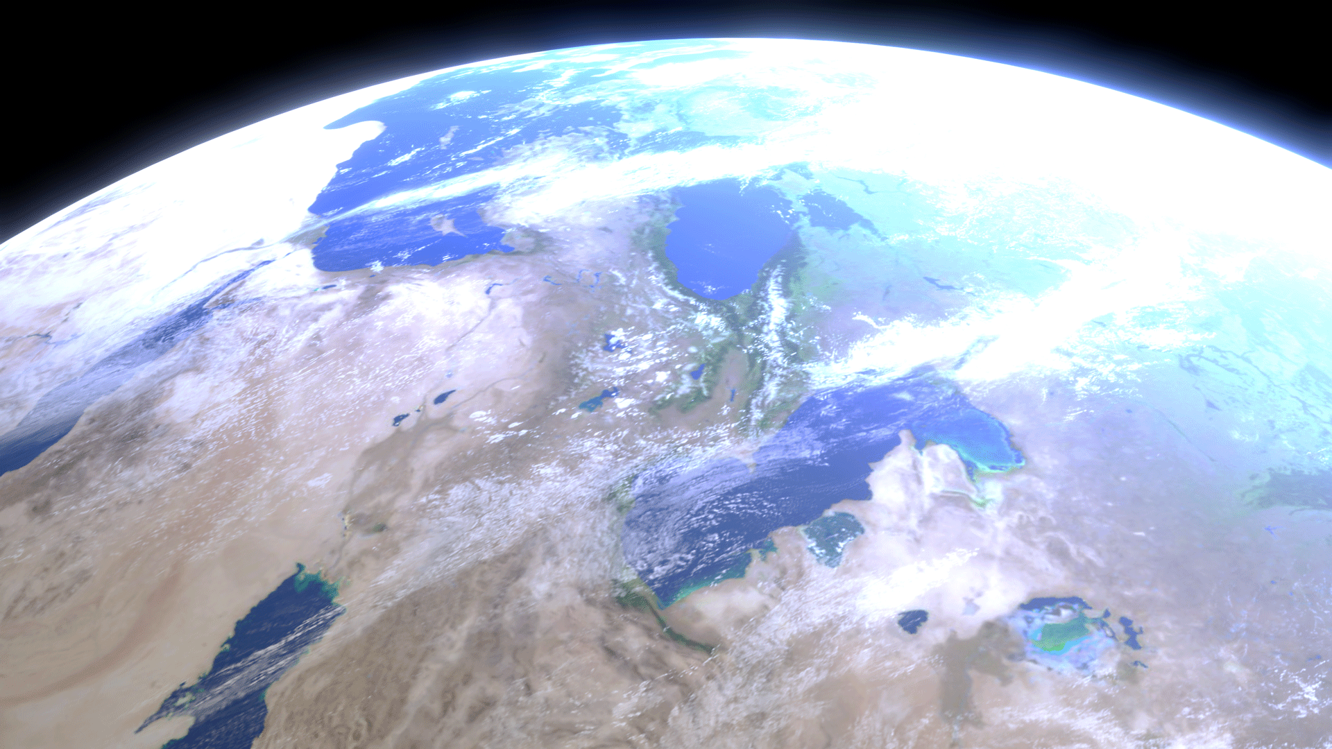 The Earth Close-Up Shot